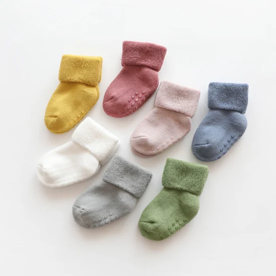 Non Slip Toddler Socks Grips Baby Girls Boys 6 Pack Anti Skid Ankle Socks for Kids