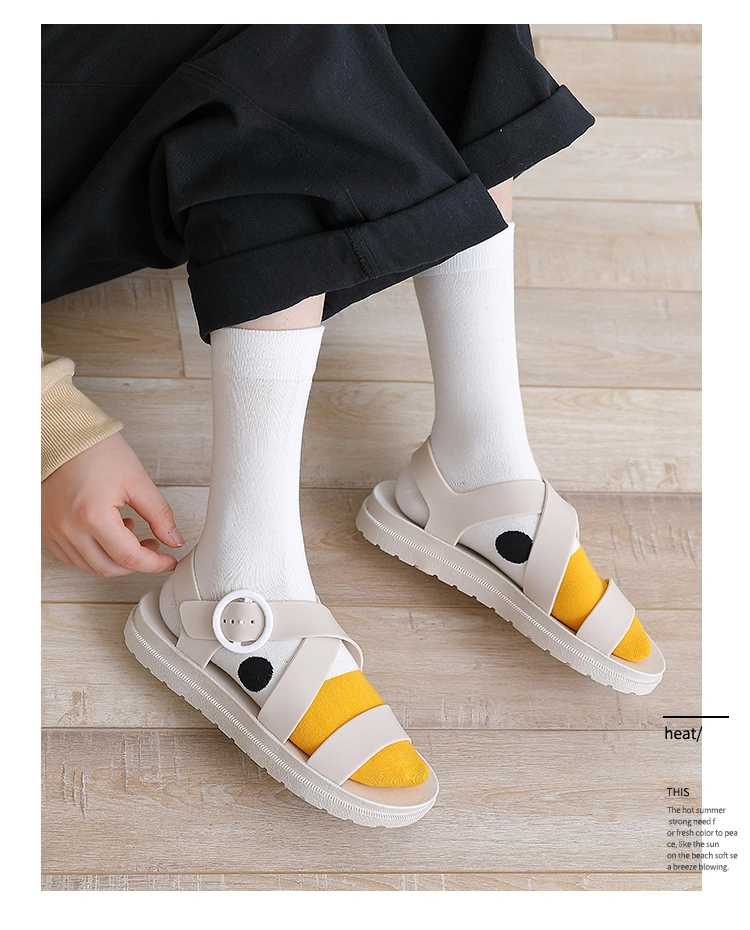 High Quality Cartoon Duck 3D Fashion Soft Breathable Wholesale Cheap Custom Young Lady Girl Beautiful School Socks