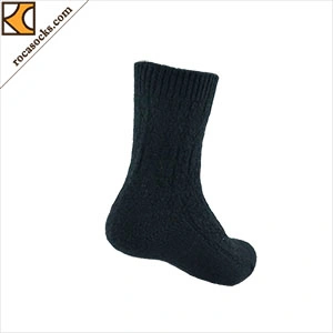 165090sk-Breathable Soft Full-Fashioned Polyester Wool Knitted Socks