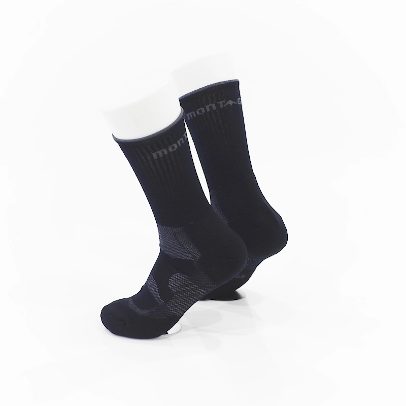 181032sk-Outdoor Cushioned Sole Merino Wool Hiking Men Socks