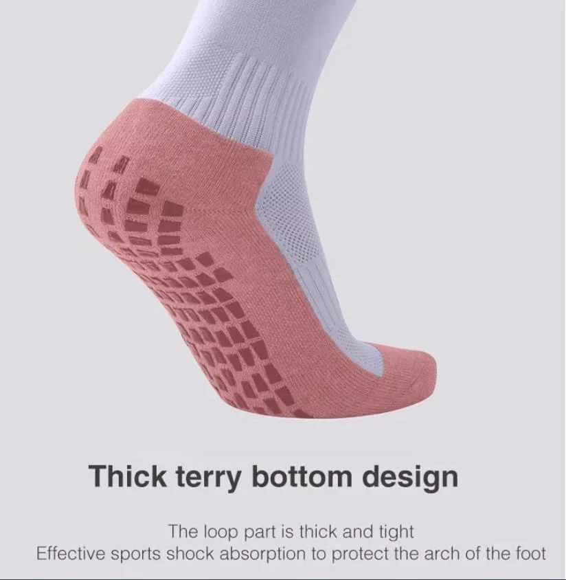 Manufacturers Wholesale Thickened Towel Bottom Football Long Anti Slip Stockings Comfortable Soccer Football Grip Sports Socks