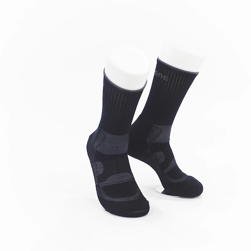 181032sk-Outdoor Cushioned Sole Merino Wool Hiking Men Socks