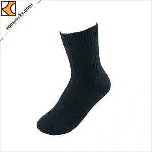 165090sk-Breathable Soft Full-Fashioned Polyester Wool Knitted Socks