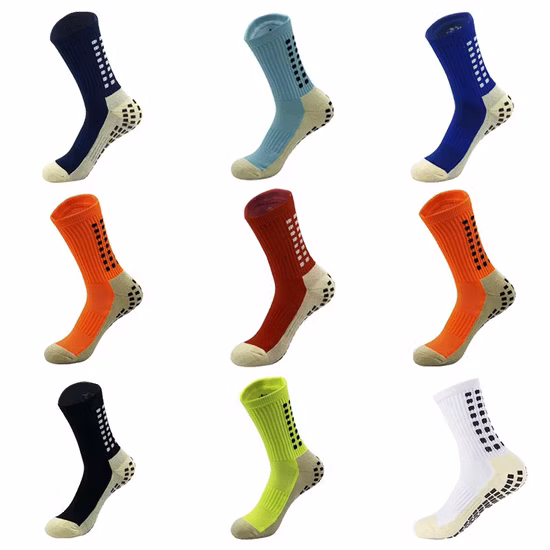 Wholesale Sport Unisex Men Women Soccer Football Non Slip Grip Crew Cotton Socks