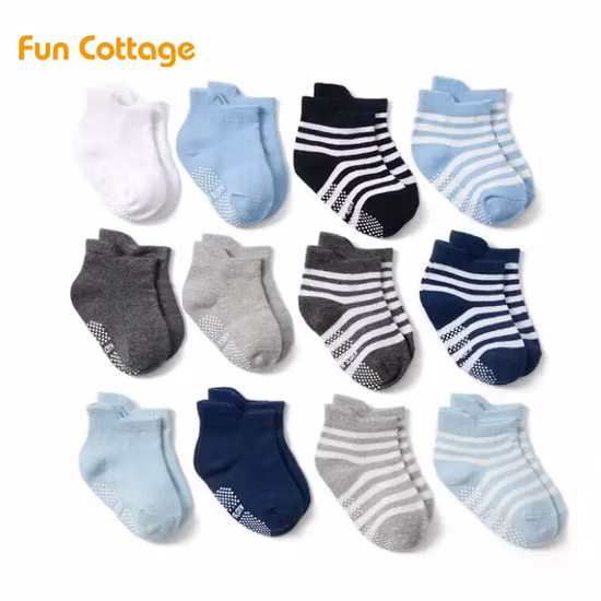 5 Pairs/Lot Bear Cartoon Kids Socks for Children Boys Girl Socks Baby Polka DOT Colorblock Children′s Cotton Socks