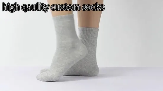 Wholesale Customized Logo Embroidery Jacquard Letter Street Crew Manufacturer Fashion Men Socks 