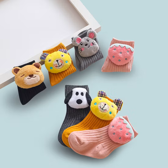 Baby Children Kids Cotton Unisex Soft Comfortable Animals Cartoon Socks