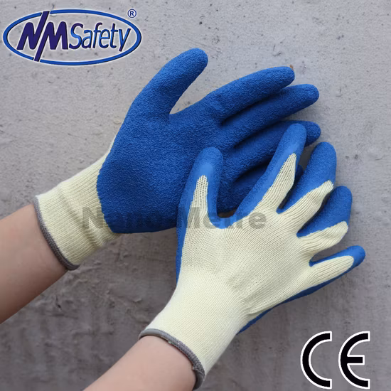 Nmsafety Latex Coated Construction Labor Hand Wear Work Glove
